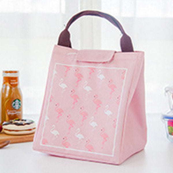 Flamingo Waterproof Oxford Lunch Bag