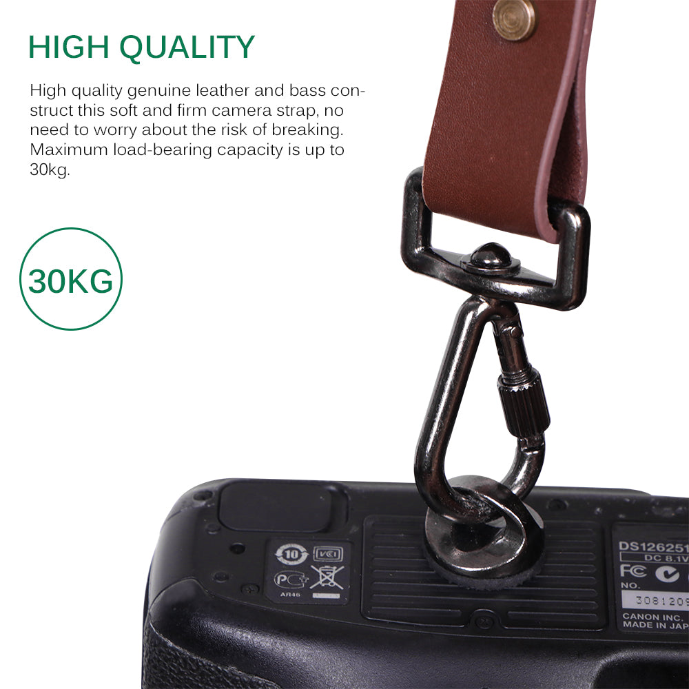 Genuine Leather Camera Adjustable Shoulder Strap
