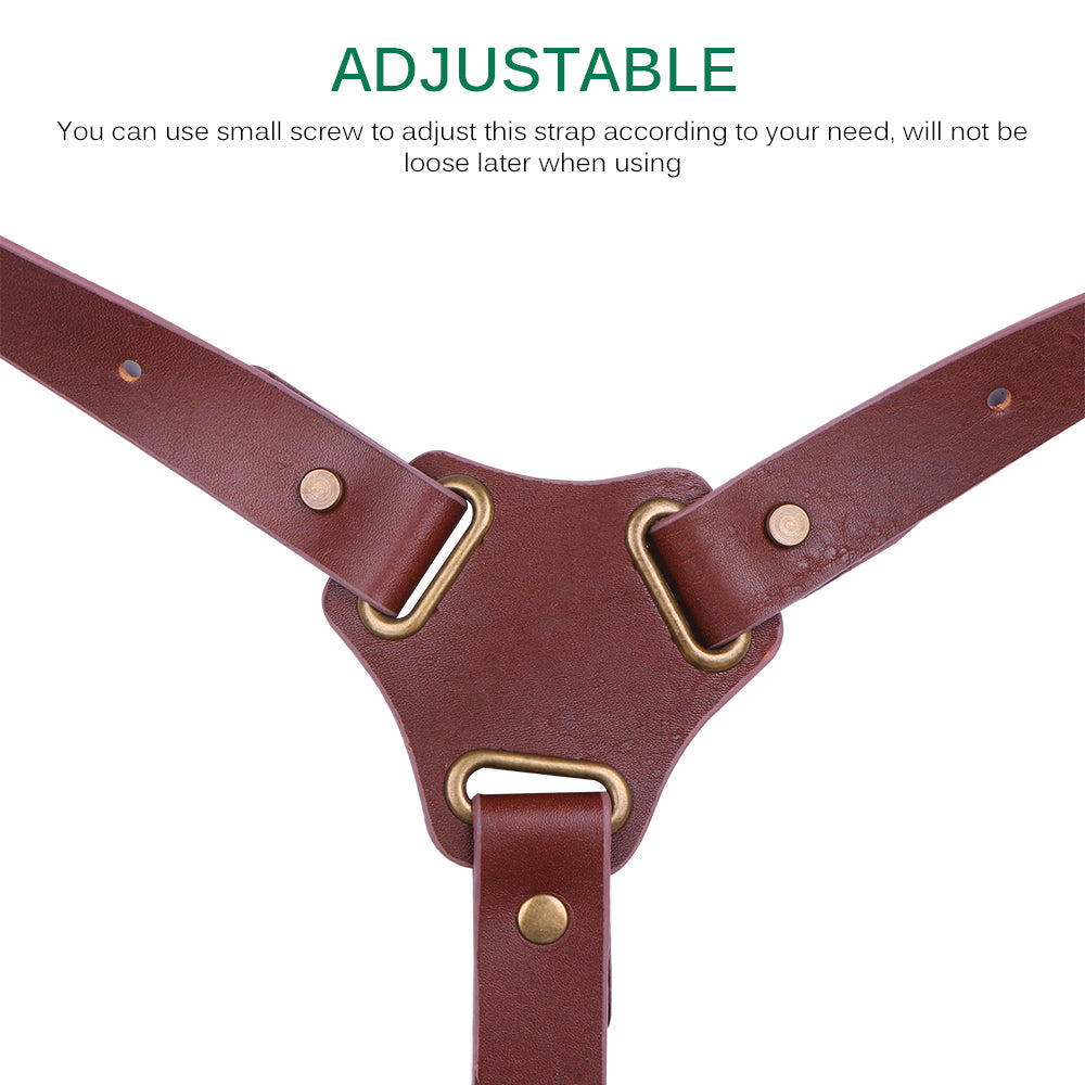 Genuine Leather Camera Adjustable Shoulder Strap