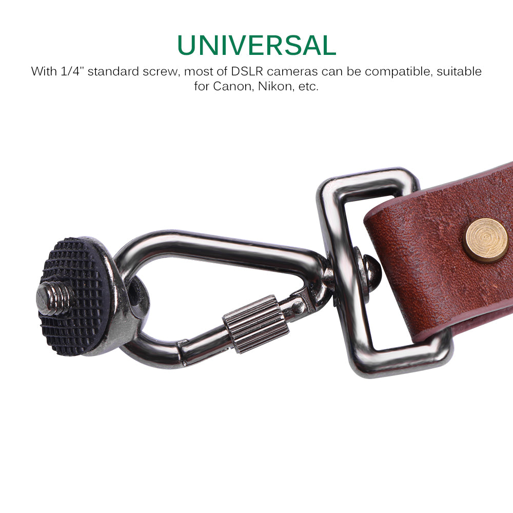 Genuine Leather Camera Adjustable Shoulder Strap
