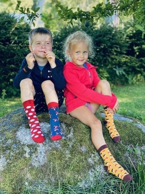 HEDGEHOG yellow cotton socks for children