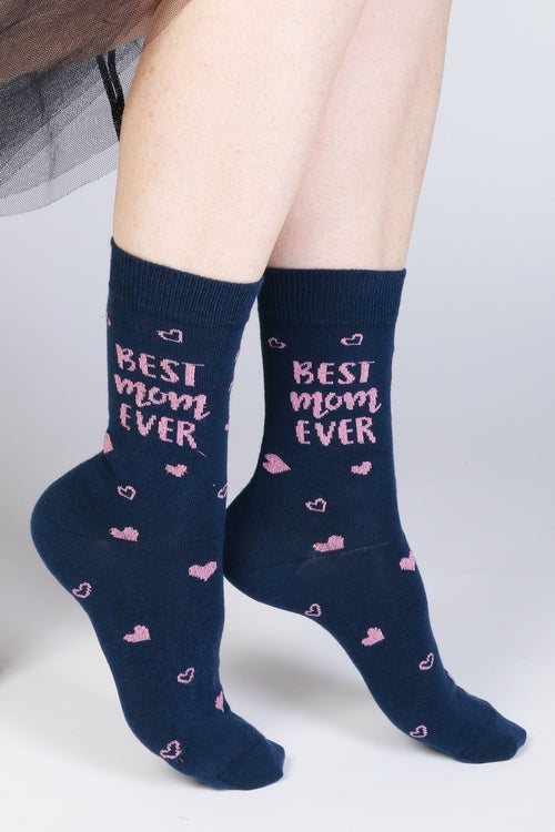 BEST MOM EVER cotton socks