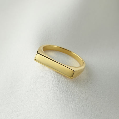 Signet Gold Ring Statement Ring Chunky Ring