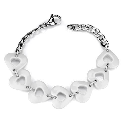 3W1006 - High polished (no plating) Stainless Steel Bracelet with