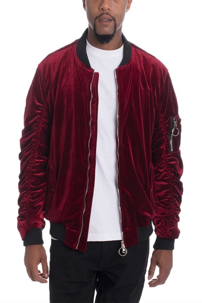 VELOUR BOMBER