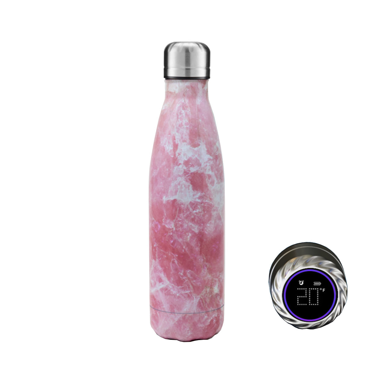 Aquaala UV Water Bottle With Temp Cap