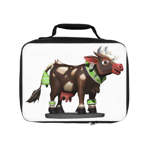 Dark Brown Cow Lunch Bag