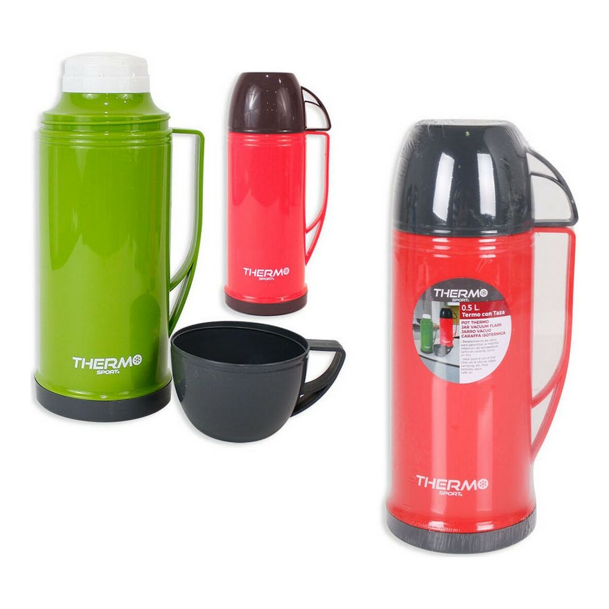 Travel thermos flask ThermoSport Plastic