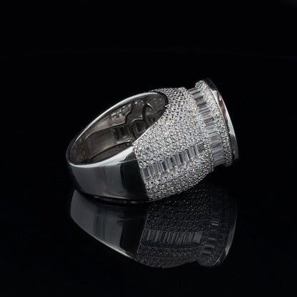 SHEEN 925 CZ RHODIUM MENS ICED OUT RING | 9222421