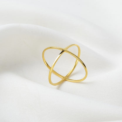 Criss Cross Ring X Cross Ring Minimal Ring