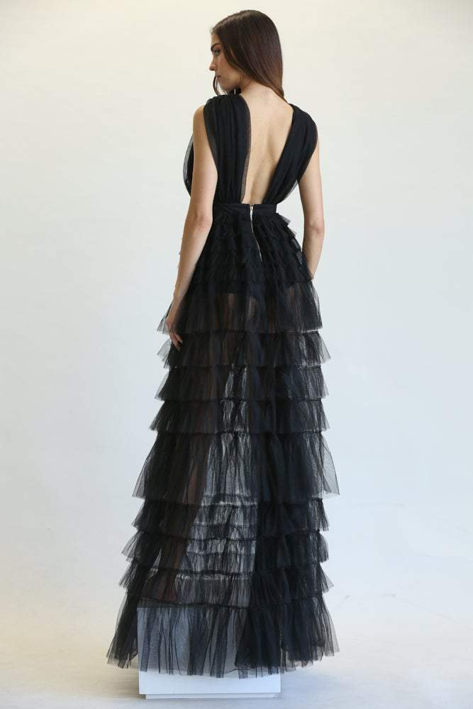 Quanita - Tulle Fabric Dress