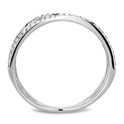 DA124 - High polished (no plating) Stainless Steel Ring with AAA Grade