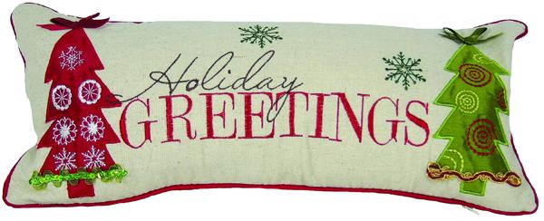 ML10199C Holiday Greetings  Pillow