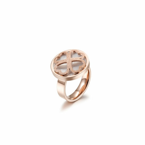 ROSE GOLD CLOVER RING