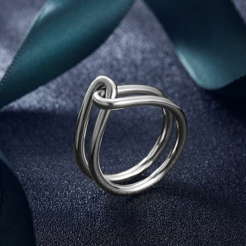 Silver Love Knot Ring