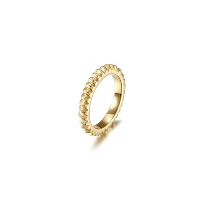 Ribbed Stackable Ring