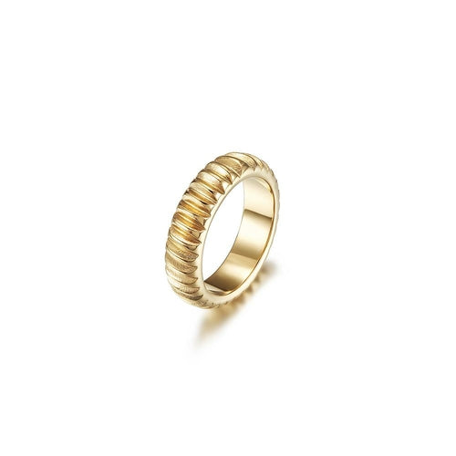 Modern Ribbed Ring