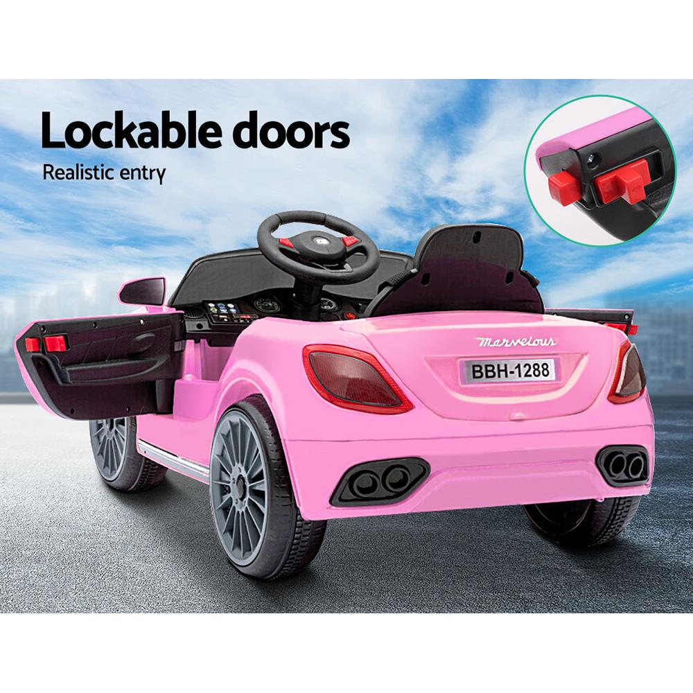 Rigo Kids Ride On Car Battery Electric Toy Remote Control Pink Cars