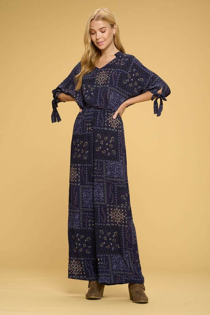 Boho Paisley Print Palazzo Pants