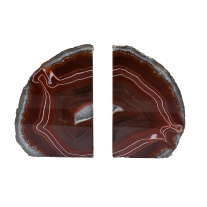 Agate Bookend Silver Electroplated Premium Quality