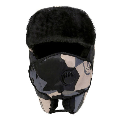 Men Trapper Hat Ski Cap Ushanka Russian Cossack Faux Fur Earflap Warm