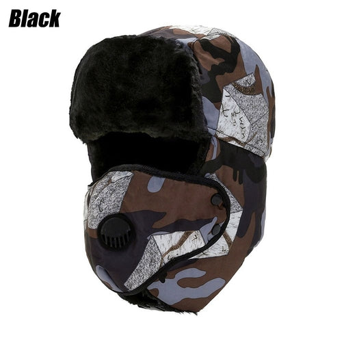 Men Trapper Hat Ski Cap Ushanka Russian Cossack Faux Fur Earflap Warm