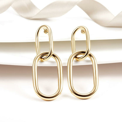 Interlocking Hoop Earrings