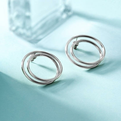 Double Layered Hoop Earrings