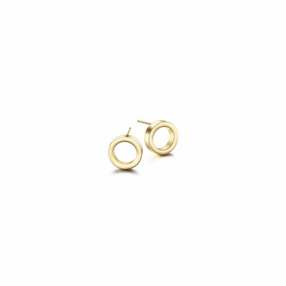 Open Circle Stud Earrings