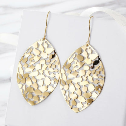 Leaf Dangle Drop Earrings