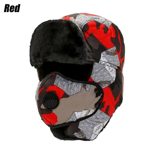 Men Trapper Hat Ski Cap Ushanka Russian Cossack Faux Fur Earflap Warm