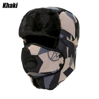 Men Trapper Hat Ski Cap Ushanka Russian Cossack Faux Fur Earflap Warm