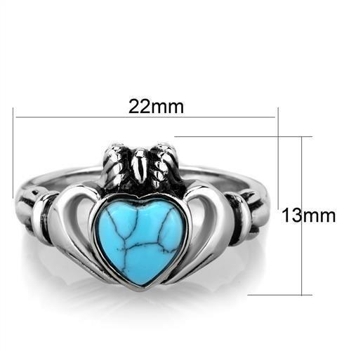 TK1770 - High polished (no plating) Stainless Steel Ring with