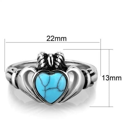 TK1770 - High polished (no plating) Stainless Steel Ring with