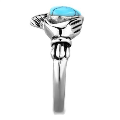 TK1770 - High polished (no plating) Stainless Steel Ring with