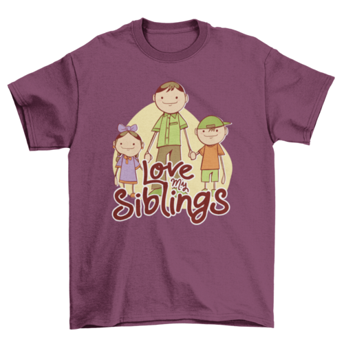 Love my siblings t-shirt