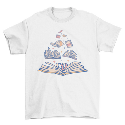 Open books t-shirt