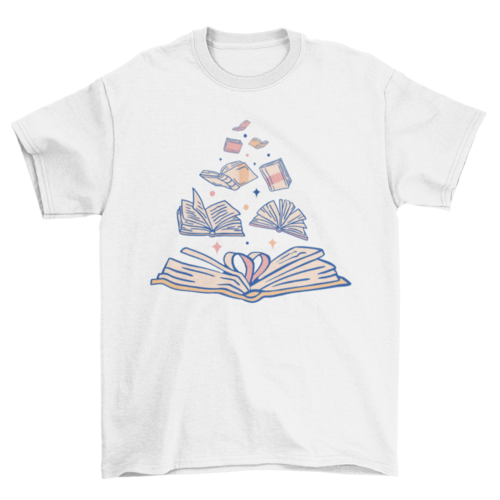 Open books t-shirt