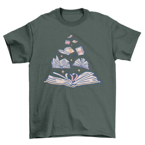 Open books t-shirt