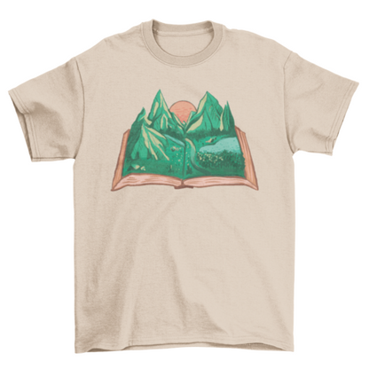 Nature book t-shirt