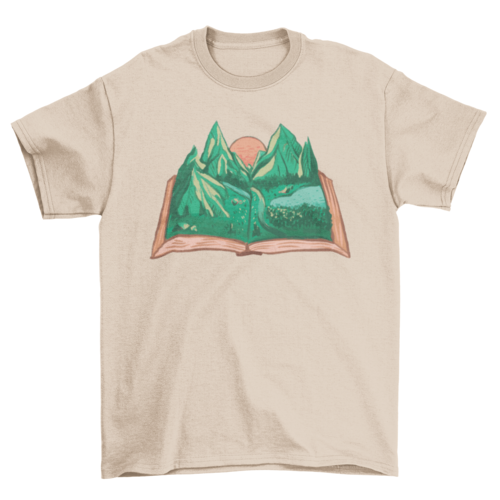 Nature book t-shirt