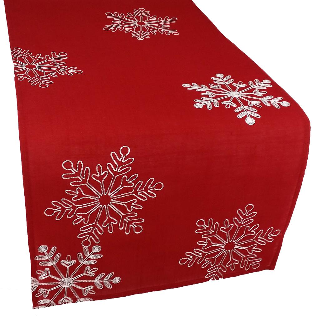 XD14103 Snowflake Table Runner