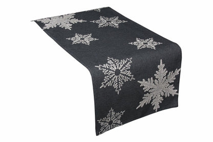 XD17141 Glisten Snowflake Table Runner