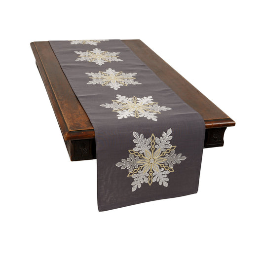 XD18903 Sparkling Snowflakes Table Runner