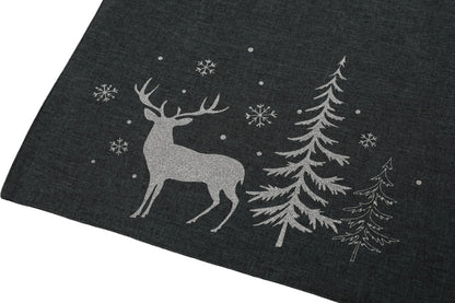 XD18905 Deer In Snowing Forest Table Runner