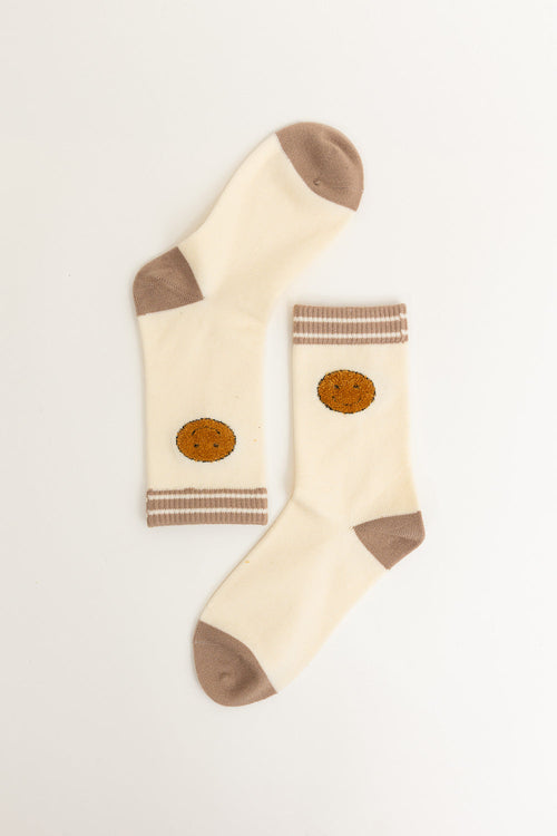 Threaded Smiles Crew Socks