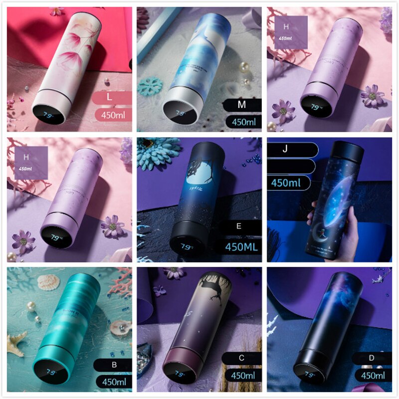 450ml Temperature Display Thermos bottle