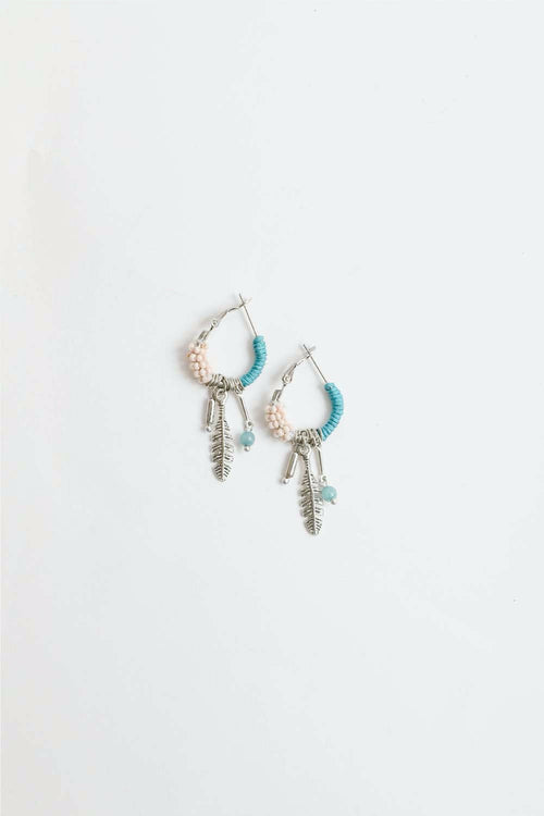 Dainty Feather Hoop Earrings