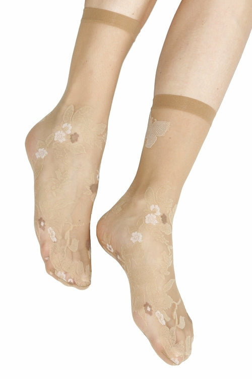 DANTE 20DEN sheer beige socks