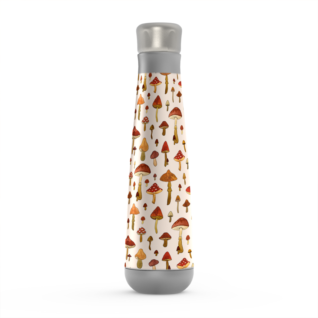 Watercolor Mushroom Peristyle Water Bottle